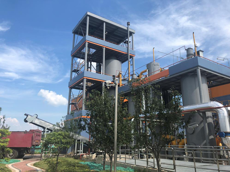 2017.9.8與新區(qū)污水廠合作建設(shè)污泥熱解氣化處置項目